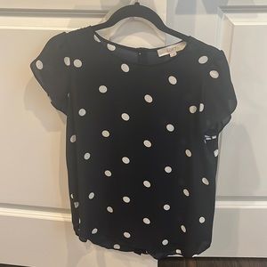 Loft polka dot blouse